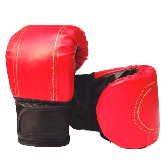 BESTSKY Boxing Gloves for Kids, MMA Training Gear with Wrist Support, Shock-Absorbing Cushioning, Breathable PU Leather, Red Gloves for Sparring and Exercise