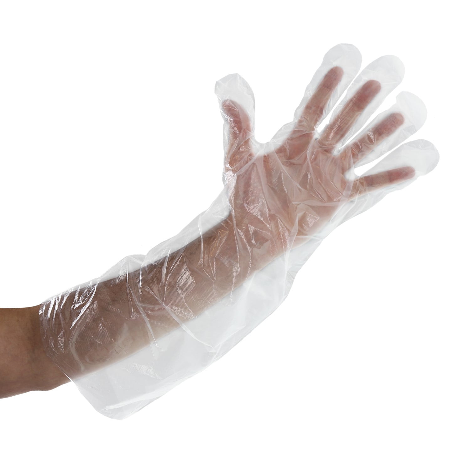 Royal Elbow Disposable Poly Gloves, , 100 Ct