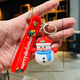 thumbnail image 3 of Llavero con colgante de Papá Noel, llavero de muñeco de nieve navideño, colgante para bolso de coche, regalo, 3 of 5