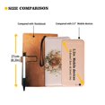 thumbnail image 3 of Renewold Women Wallet with Wrist Strap Zipper Closure Faux Leather Mini Wristlet Coin Bag Purse Handbag for Travel Shopping, Retro Highland Cow Floral Pink, 3 of 7
