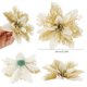thumbnail image 5 of 10 piezas de flores de Navidad artificiales para decoración de árboles de Navidad, adornos de año nuevo de guirnalda de banquete de boda de Navidad Muyoka Hogar, 5 of 6
