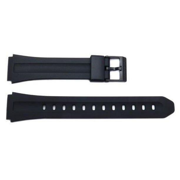 casio black resin strap