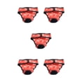 thumbnail image 2 of kurtrusly Physiological Pants For Dogs Experience And With These Tailored Pants Reusable Bow Tie - Big Red L 5Set, 2 of 6