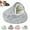 Gray, variant on Cozy Cocoon Dog Bed with Hooded Cave Cover, Washable Anti-Slip Round Fluffy Bed for Small Medium Pets up to 22 lbs Pets, Calming Plush Cat Cave