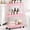 Pink, variant on Brandon Super Slim 3-Tier Rolling Storage Cart with Wheels for Bathroom and Laundry, Pink
