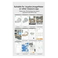 thumbnail image 4 of 30M 40M Distance Meter Btooth Meter Reader Tape Measuring Tools M120 PRO ,Digital LCD Display, 4 of 7