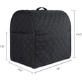 thumbnail image 3 of Stand Mixer Cover compatible with Kitchenaid Mixer, Fits All Tilt Head & Bowl Lift Models with 3 Organizer Bag for Accessories. (Black, For Tilt Head 4.5-5 Quart), 3 of 6