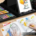 thumbnail image 4 of Art Supplies, 272 Pack Art Set Drawing Kit  Artist, Deluxe Gift Art Box with Trifold Easel (Black), 4 of 8