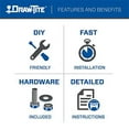 thumbnail image 5 of Fits 2018-2023 Hyundai Kona Draw-Tite Trailer Hitch Rear 76599 Class III; Square Tube Welded; 2 Inch Receiver; 2000 Pound Weight Carrying Capacity/300 Pound Tongue Weight, 5 of 5