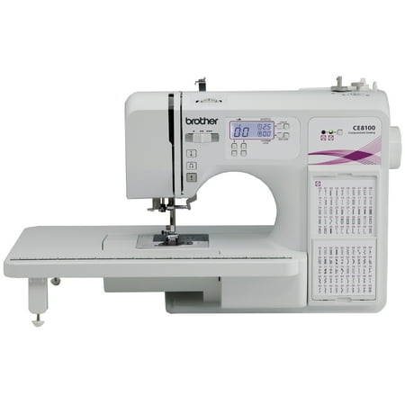Brother Refurbished 120-Stitch Home Décor Sewing and Quilting Machine with Home Dec Foot Pack and Wide Table, RCE8100
