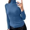 shoper Womens Turtleneck Sweater, Black Ribbed Sweaters Knit Slim Fit Lightwight Pullover Tops Long Sleeve Fall Fashion Clothes 2025