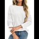 thumbnail image 3 of Suéteres de Cuello Redondo de Punto Extragrandes para Mujer L, 3 of 9