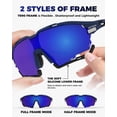 thumbnail image 4 of VICTGOAL Cycling Sunglasses for Men Women with Polarized and Photochromic 2 Lenses,UV400 Clear Road Bike Running Sports Goggles, 4 of 6