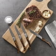thumbnail image 4 of French Home Tortoise Shell 4-Piece Laguiole Connoisseur Steak Knife Set, 4 of 6
