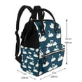 thumbnail image 2 of Pofeuu White Swam Print Diaper Bag Backpack, Multifunction Travel Pack Maternity Baby Changing Bags, Large Capacity, Waterproof, 2 of 6