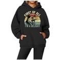 thumbnail image 2 of WEAIXIMIUNG Sweatshirts pour Femmes Grande Taille Sweat à Capuche Décontracté Col Rond Imprimé Animal Lettres Anglaises, 2 of 3