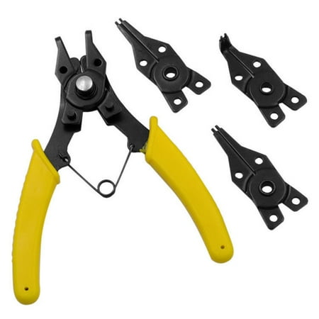 

Yesfashion Metal Durable 4 In 1 Snap Ring Pliers Plier Set Circlip Combination Retaining Clip