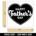 thumbnail image 2 of Happy Father's Day Heart Self-Inking Rubber Stamp Ink Stamper - Fuchsia Ink - Small 1 Inch, 2 of 7