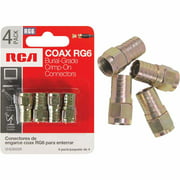 RCA RG6 F-Connector (4-Pack) VHD905R VHD905R 516873