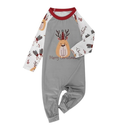 

Baby Boy Clothes Christmas Parent-Child Outfit Baby Printed Family Matching Pajamas Crawl