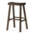 thumbnail image 2 of Maven Lane Vincent Wooden Rustic Aesthetic Kitchen Bar Stool, Set of 4, 2 of 7