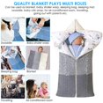 thumbnail image 4 of Manta para bebé, manta cálida de forro polar suave y grueso para recién nacido, saco de dormir para niños de 0 a 12 meses (gris), 4 of 5