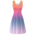 thumbnail image 4 of Vestidos Para Mujer Vestidos Casuales de Moda Comtable Sin Mangas Cuello Redondo Vestido Estampado Odeerbi ODB155503, 4 of 5
