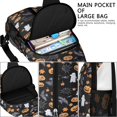 thumbnail image 4 of Sling Backpack,Halloween Autumn Pattern Crossbody Bag with Water Bottle Holder,Waterproof Sling Bag for Men/Women with Chest Phone Holder for Hiking,Travel, 4 of 6