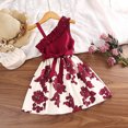 thumbnail image 5 of Esaierr Kids Toddler Girls'Dress Summer Princess Dress Printed Dress Flower Dresses Bridesmaid Dresses Pageant Dresses for 4-7 Years Old, 5 of 8