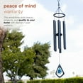 thumbnail image 6 of Alpine Corporation 39" Blue Metal Windchime with Blue Gemstone, 6 of 12