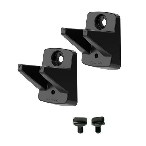 Suncast Lot de 2 Supports Muraux Compacts pour Outils, Organisateur de Crochets, Rangement, Porte-Outils, Noir
