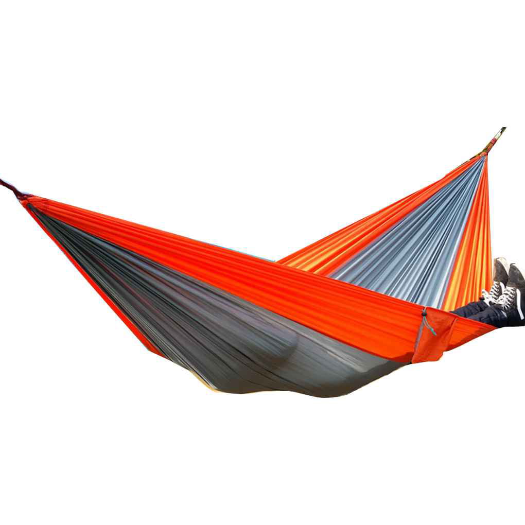 Portable Travel Camping Outdoor Hammock Hanging Nylon Fabric Parachute Hang Bed 