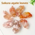 thumbnail image 3 of 3pcs Natural Sakura Agate Leaf Slices | 30g | Beige/Brown/Pink | Unique Patterns | DIY Jewelry, Crafts, Collection, 3 of 6