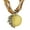 White, variant on Bohemian Women Rhinestone Inlaid Peacock Round Faux Opal Pendant Necklace Gift