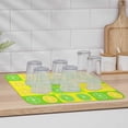 thumbnail image 6 of Green Summer Lemon Dish Drying Mat for Kitchen Counter, Farmhouse Plaid Checkered Absorbent Reversible Dish Drainer Rack Mats for Coffee Bar Mats 16''''x18'''' 1 PCS, 6 of 6