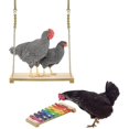 thumbnail image 2 of 2 Pcs Chicken Toys Suspensible Xylophone With 8 Metal Keys Swing Stand Perch Toy, 2 of 4