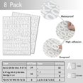 thumbnail image 2 of LAICAIW 1 Inch 1008 Pieces 8 Sheets Graduation Cap Letter Stickers, Self-Adhesive Vinyl Letter Sticker, Alphabet Number Stickers, Decals for Sign, Business, Mailbox,Crafts (White), 2 of 5