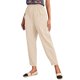 thumbnail image 1 of Pantalones de mezclilla Gibobby para mujer algodón y lino Caqui XL, 1 of 5