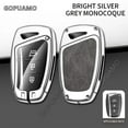 thumbnail image 2 of Key Case Cover For Hyundai G 3 buttons Grandeur HG Sedan Genesis G80 Santa Fe 3DM Grand Santa Fe 2018 IX45 EQUUS Azera, 2 of 25