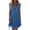 Blue, variant on Summer Dress V-Neck Lounge Cocktail-Length Solid Cocktail Trendy Cocktail-Length Flowy Dress Eyelet Breathable Deep V Neck Hem String Women Dresses 2026