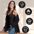 thumbnail image 4 of Thermal Fleece Lined Tank Top for Women Sweetheart Neck Camisole Sleeveless Slim Fit Base Layer Thermal Underwear, 4 of 6