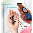 thumbnail image 4 of F6 Dual Dynamic Driver Earbuds Balanced Sound for Music,with Mic and in-line Control-Black, 4 of 4