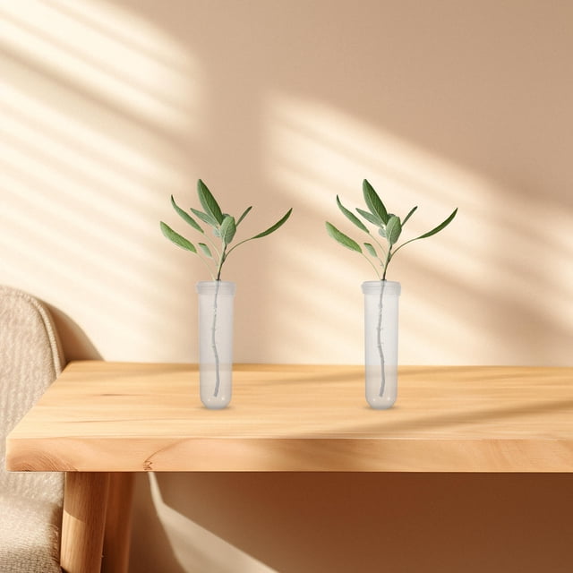 FOMIYES 8Ud Transparentes Para Flores Con Tapa Preservación Eficiencia Para Arreglos Y Ramos Frescos