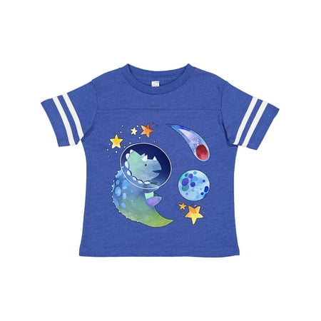 

Inktastic Triceratops in Space with Planets and Stars Gift Toddler Boy or Toddler Girl T-Shirt