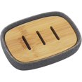 thumbnail image 1 of gris Fonc-ulable Porte-savon En Rsine, Porte-savon Auto-drainant, Bote Savon Pour Salle De Bain, Cuisine, Aspect Grs, 1 of 5
