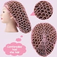 thumbnail image 3 of 2 Pieces Mesh Hair Net Rayon Knit Snood Women Crocheted Sleep Cap, 3 of 7