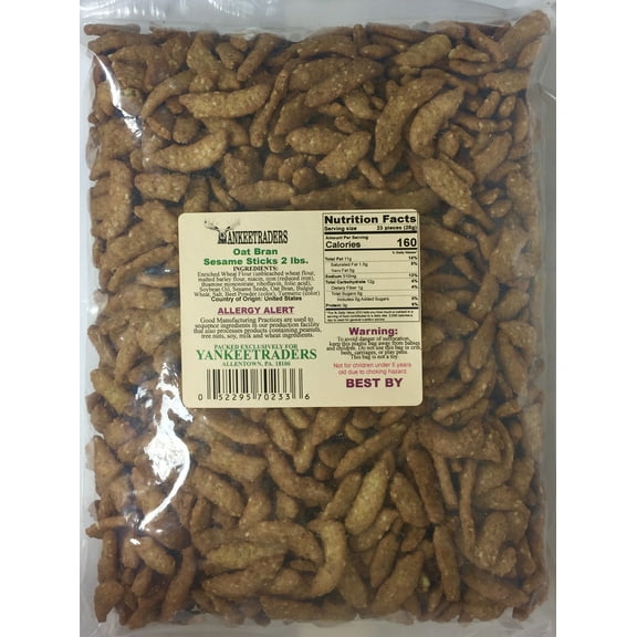 YANKEETRADERS Brand, Oat Bran Sesame Snack Sticks, 2 lb. Bag