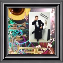 Trumpet, Marching or Concert Band Personalized Picture Frame, 10X10 3514