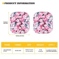 thumbnail image 5 of KUIFORTI Tropical Flower Car Windshield Sun Shade Foldable Sunshade for Car Automotive Windshield Sunshades 2 Piece Car Shield Sun Protector Universal Fit for Suv Truck Sedan Van, 5 of 5