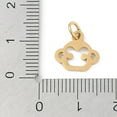 thumbnail image 3 of 50pcs 304 Stainless Steel Pendants Twelve Chinese Zodiac Charms with Jump Ring Monkey 10.5x11.5x0.9mm Hole: 3.1mm for Crafting, 3 of 3